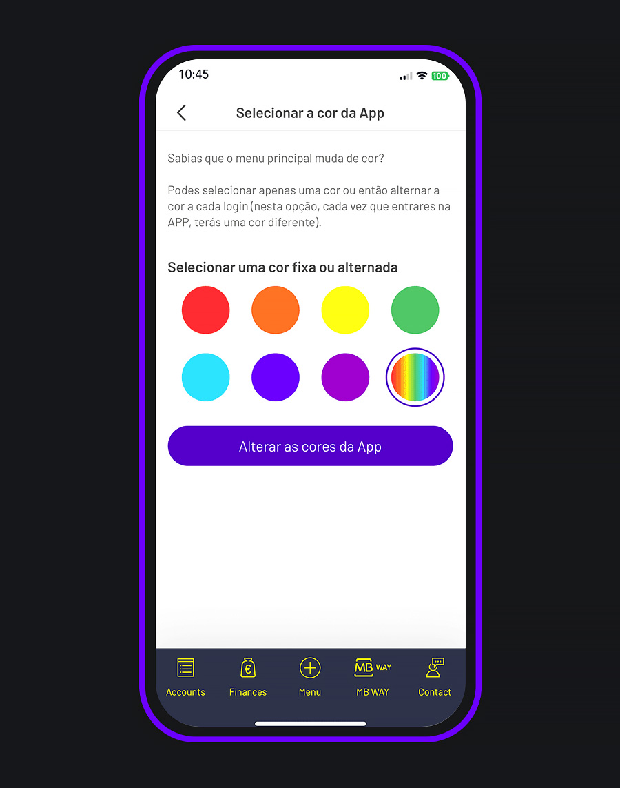 Funcionalidade BPI App: personalizar a App à tua imagem