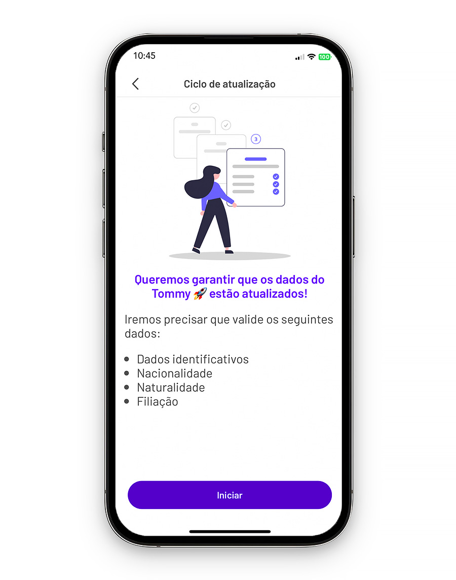 Funcionalidade BPI App: atualizar dados sem sair de casa